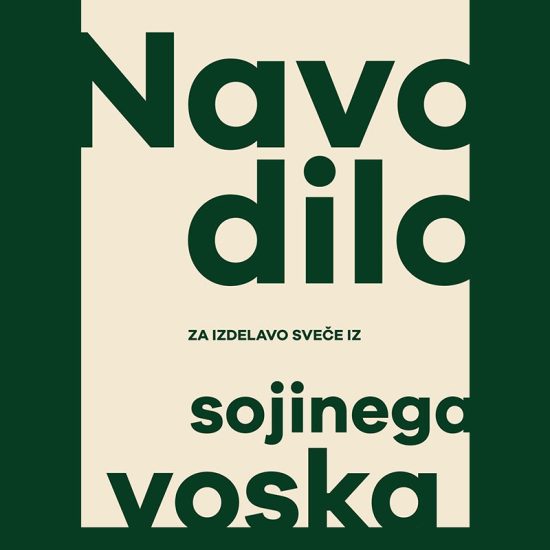 Navodilo za izdelavo sveče iz sojinega voska