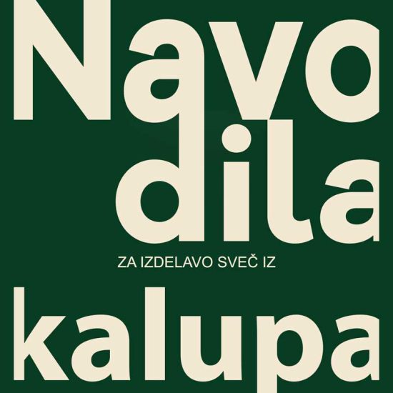 navodila za izdelavo sveč iz kalupa