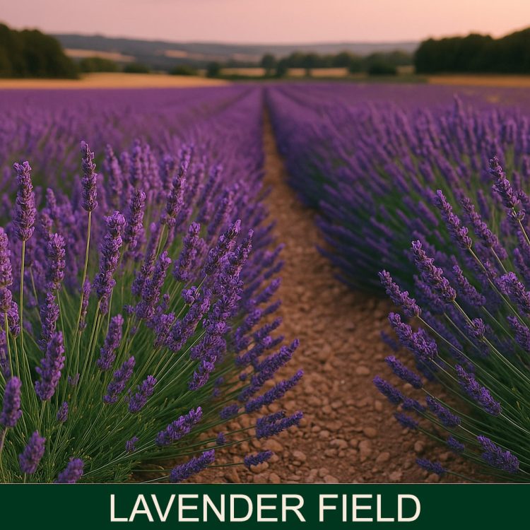 lavander field dišave za sveče